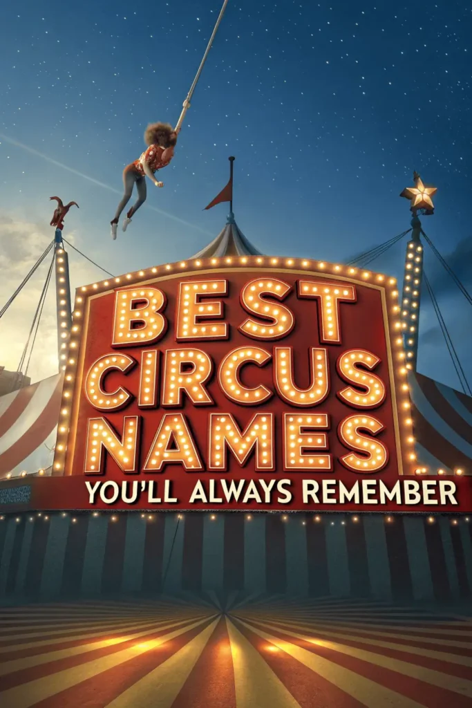 Best Circus Names That Everyone Remembers