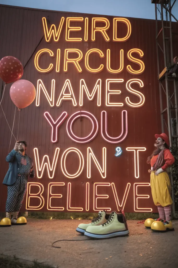 Weird Circus Names That Sound Quirky