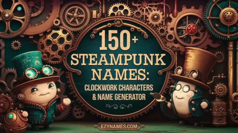 150+ Steampunk Names: Clockwork Characters & Name Generator