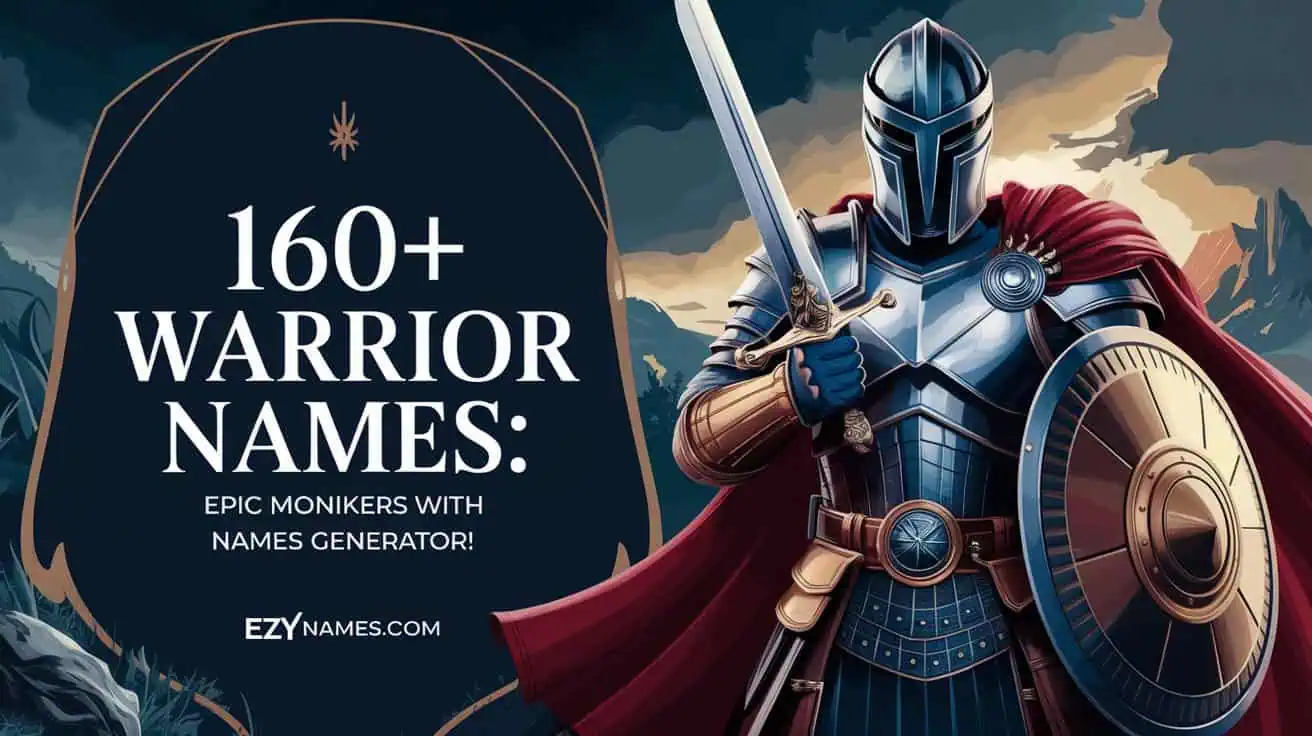 160 Warrior Names Epic Monikers with Names Generator