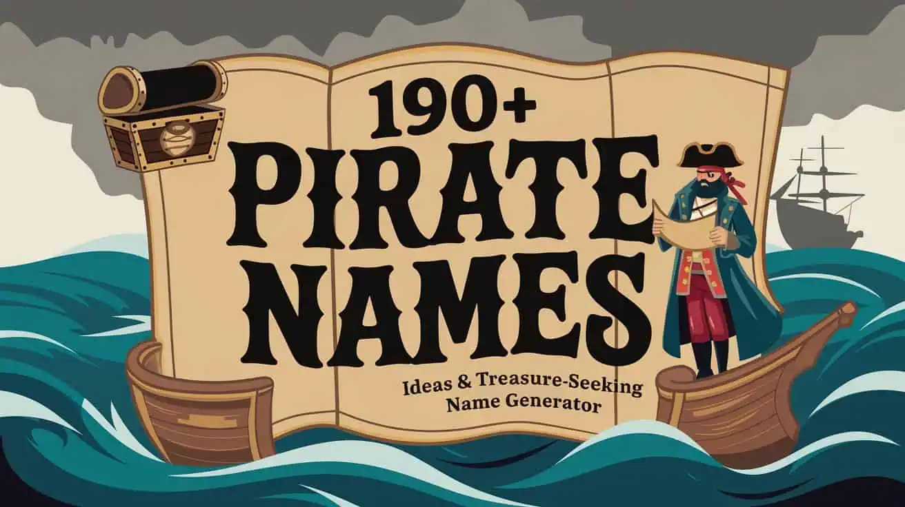 190+ Pirate Names: Ideas & Treasure-Seeking Name Generator