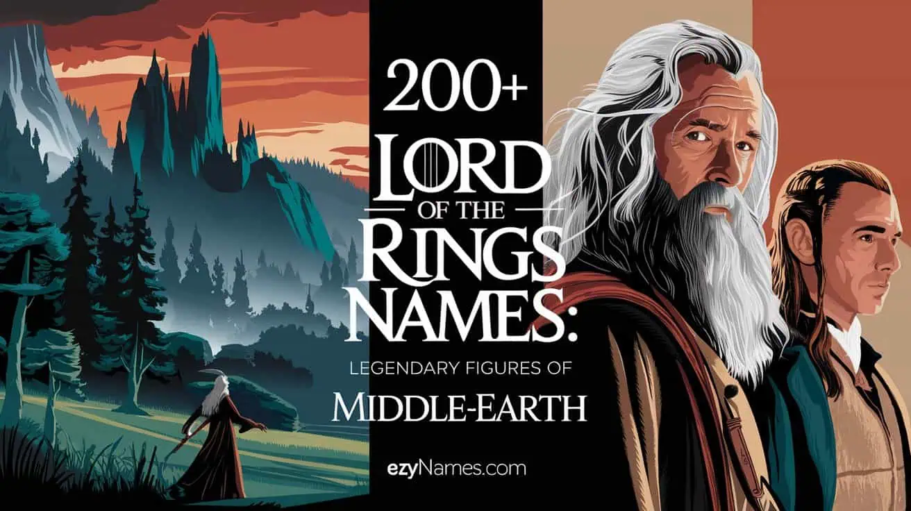 200+Lord of the Rings Names Legendary Figures of Middle-earth