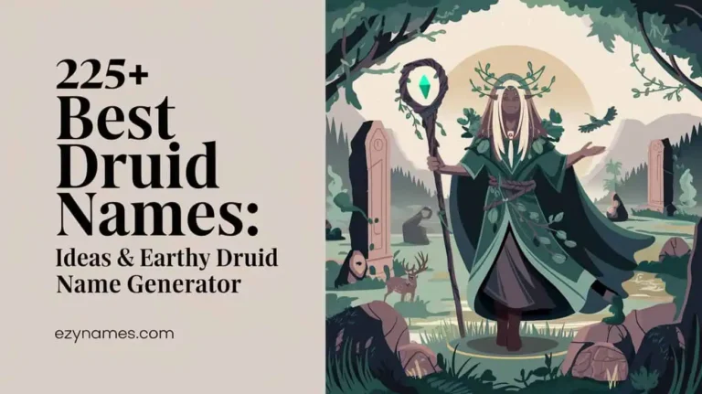 225+ Best Druid Names: Ideas & Earthy Druid Name Generator