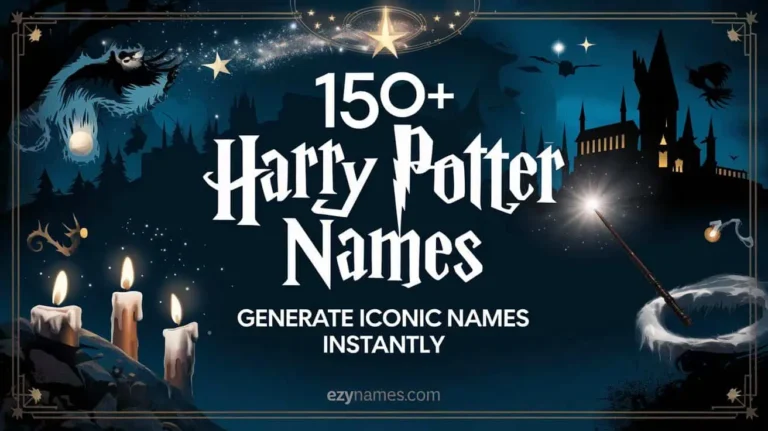 150+ Harry Potter Names: Generate Iconic Names Instantly