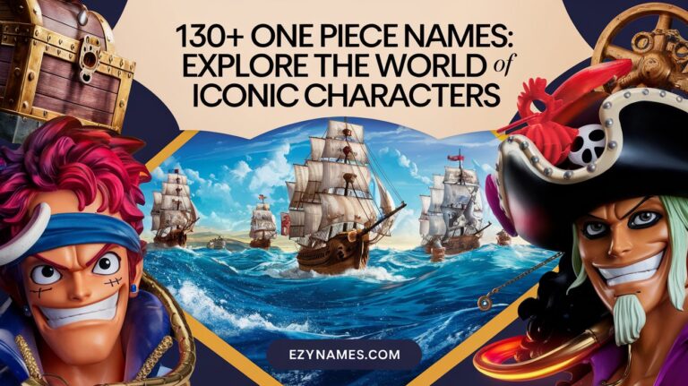 130+ One Piece Names: Explore the World of Iconic Characters