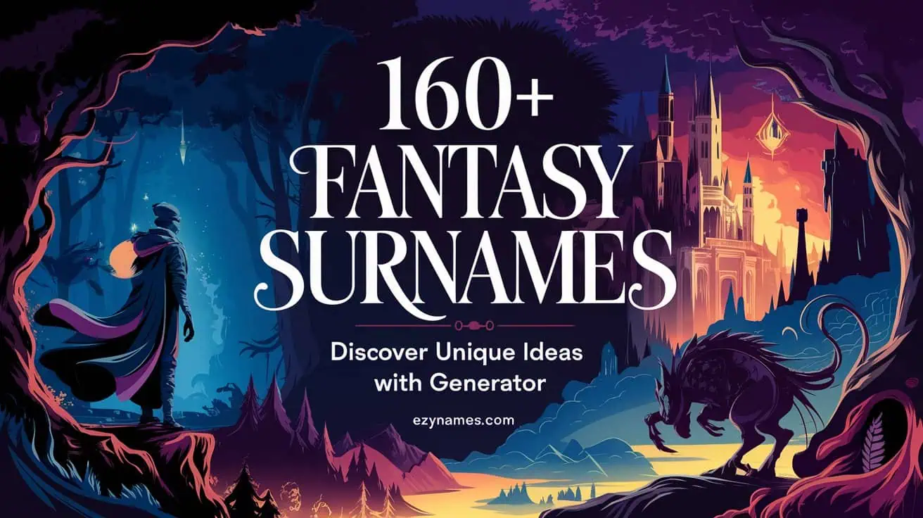 160+ Fantasy Surnames: Discover Unique Ideas with Generator