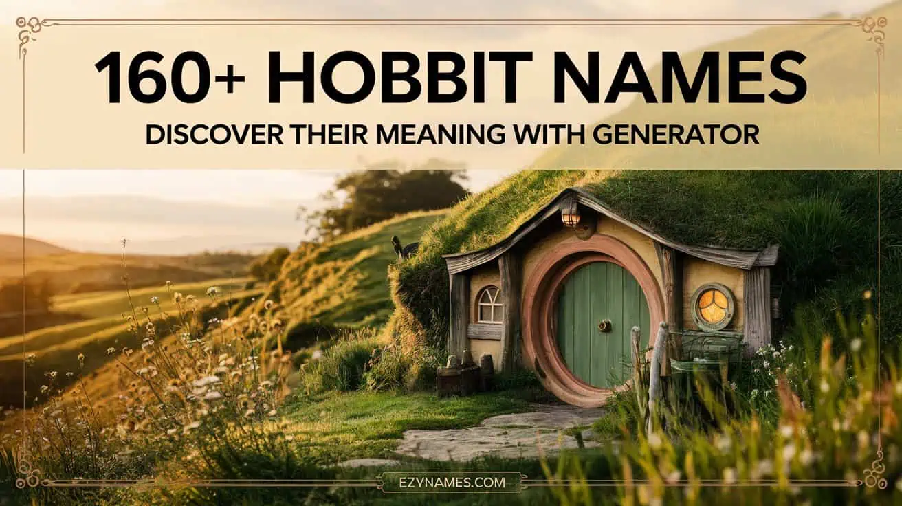 160+ Hobbit Names: Discover Their Meaning with Generator