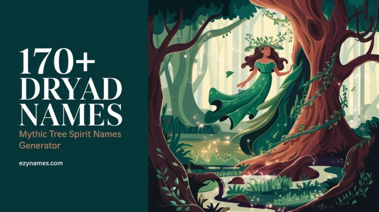 170+ Dryad Names: Mythic Tree Spirit Names Generator