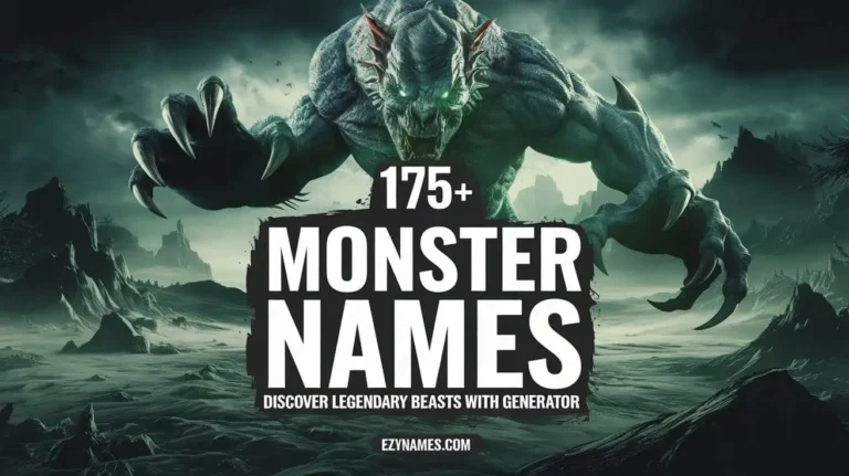 175+ Monster Names: Discover Legendary Beasts with Generator