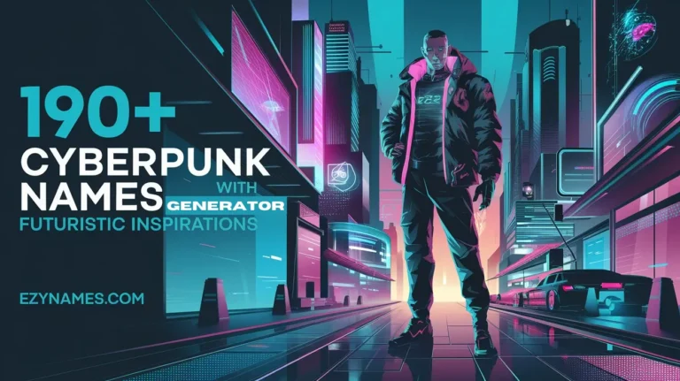 190+ Cyberpunk Names with Generator: Futuristic Inspirations