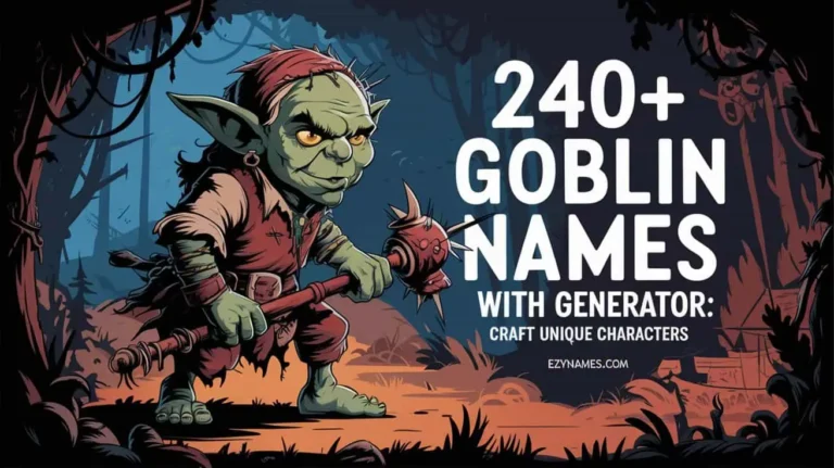 240+ Goblin Names with Generator: Craft Unique Characters