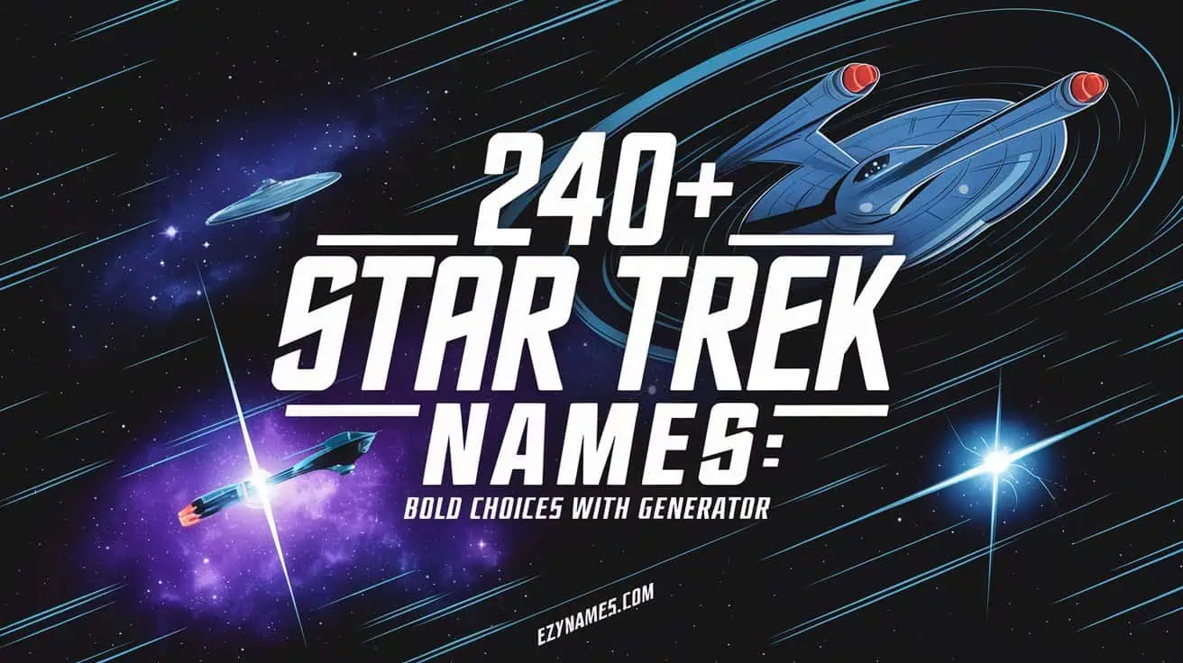 240+ Star Trek Names: Bold Choices with Generator