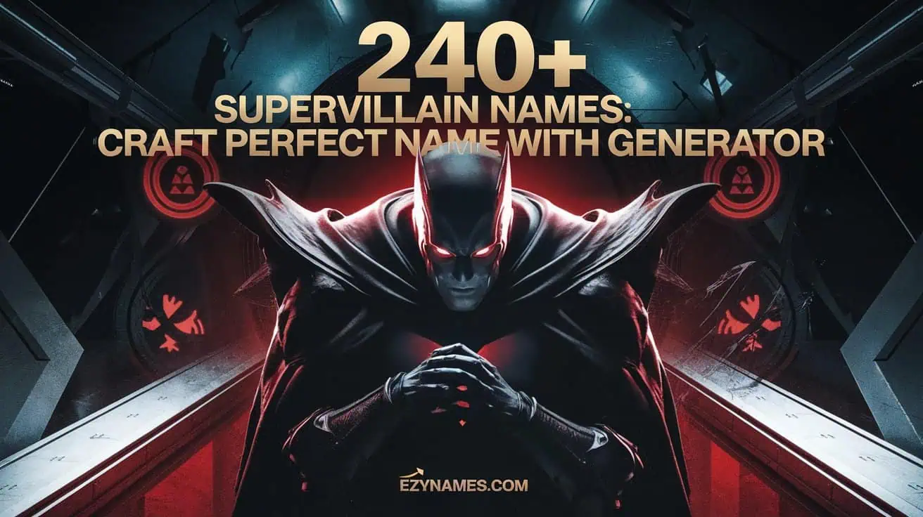 240+ Supervillain Names: Craft Perfect Name with Generator