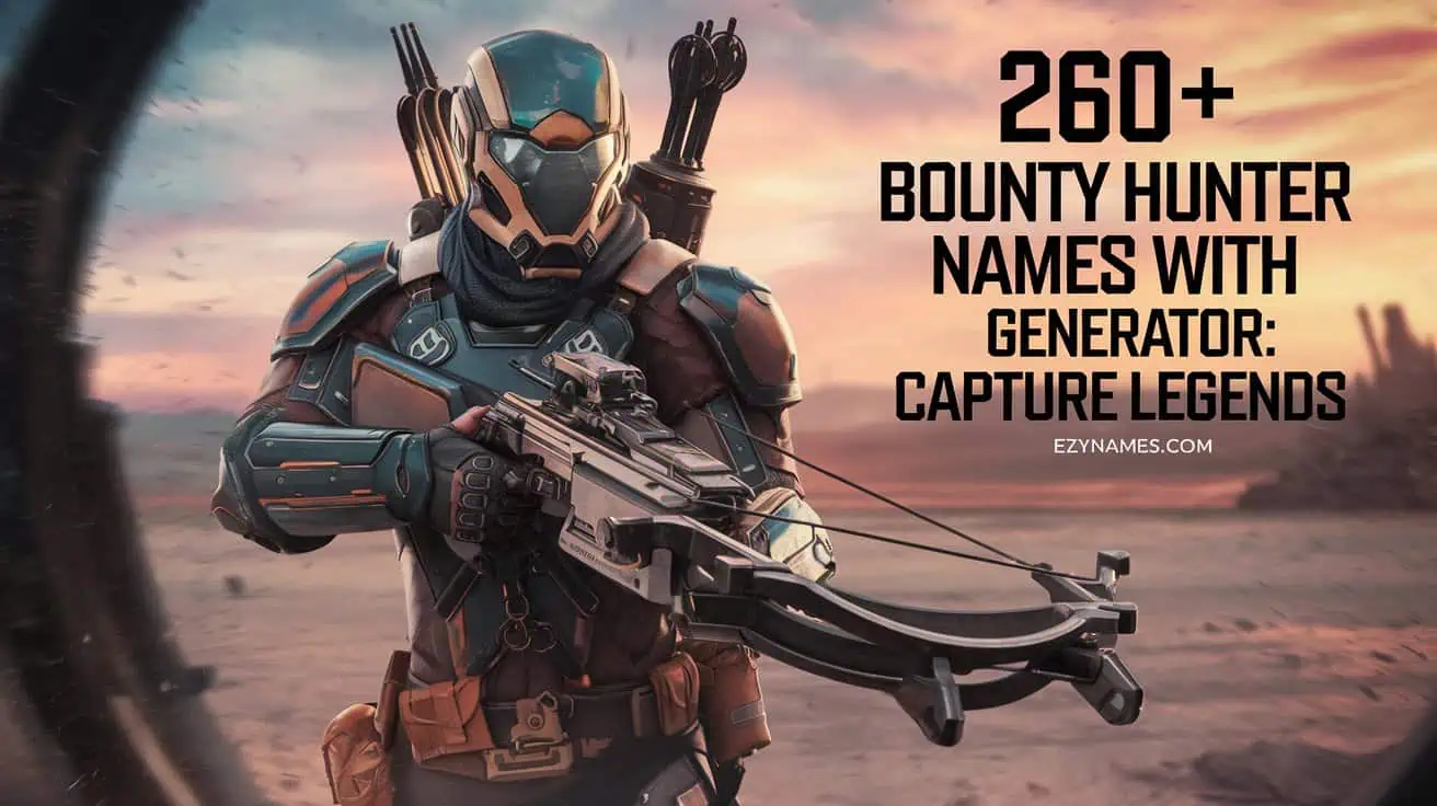 260+ Bounty Hunter Names with Generator: Capture Legends