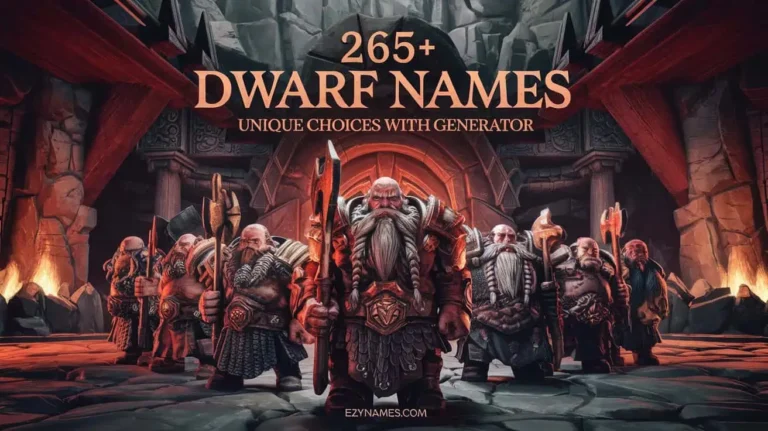 265+ Dwarf Names: Unique Choices with Generator