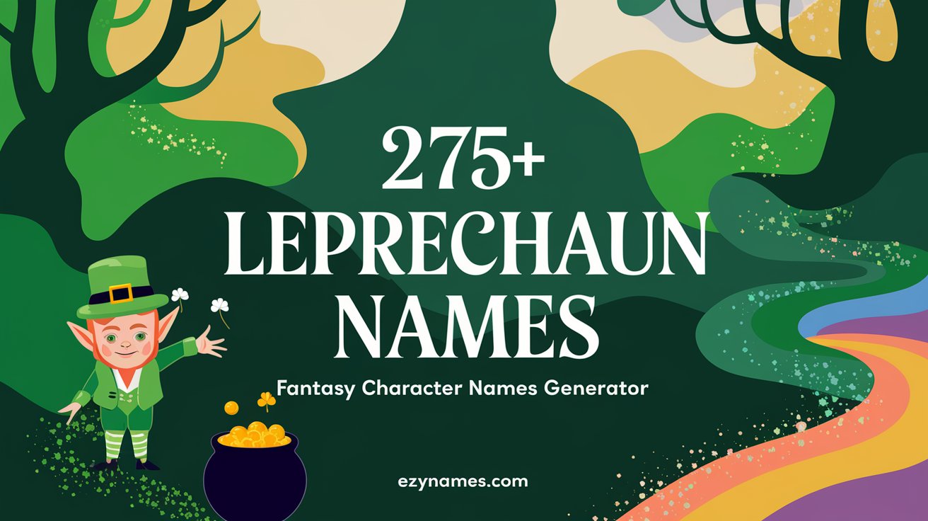 275+ Leprechaun Names: Fantasy Character Names Generator