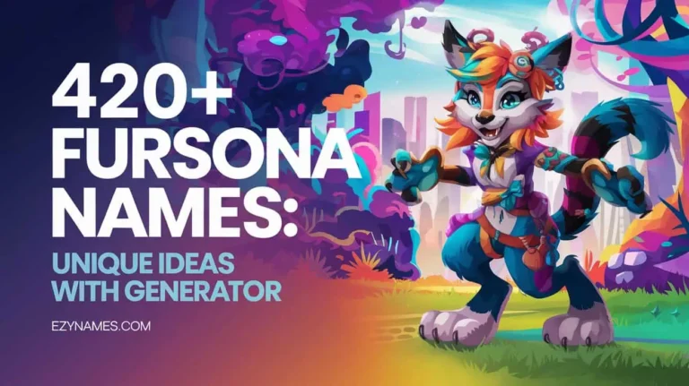 420+ Fursona Names: Unique Ideas with Generator