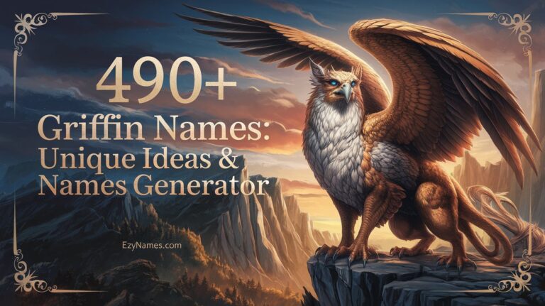 490+ Griffin Names: Unique Ideas & Names Generator