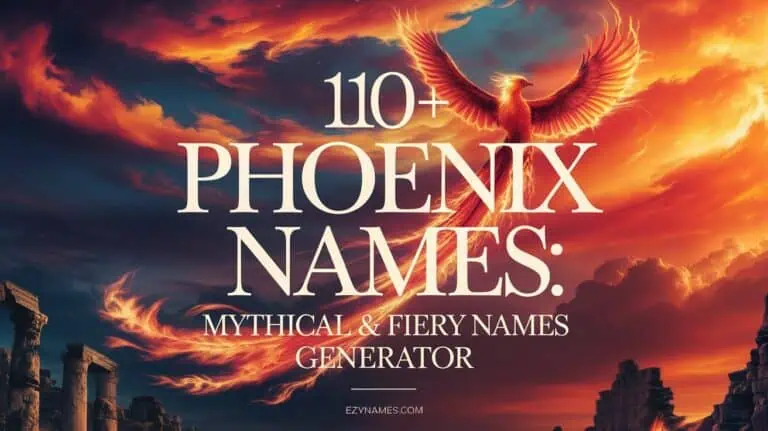 110+ Phoenix Names: Mythical & Fiery Names Generator