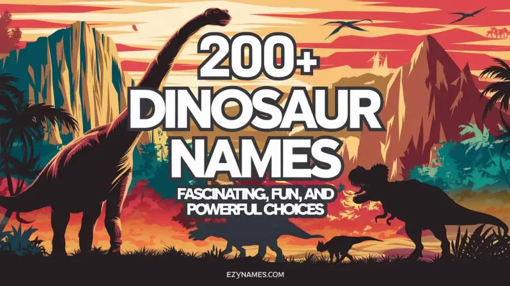 200+ Dinosaur Names Fascinating, Fun, and Powerful Choices