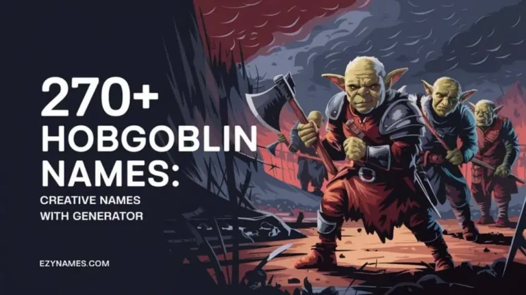 270+ Hobgoblin Names: Creative Names with Generator