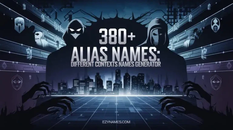 380+ Alias Names: Different Contexts Names Generator