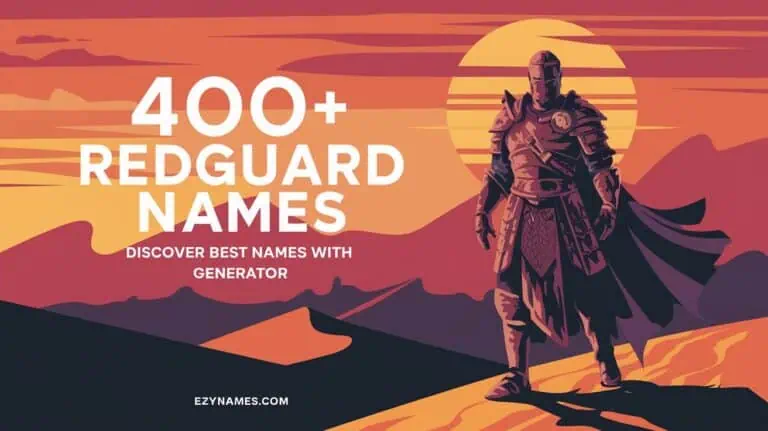 400+ Redguard Names: Discover Best Names with Generator