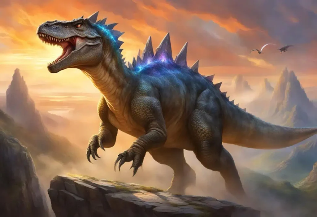 Powerful and fierce dinosaur names featuring Carnotaurus Spinosaurus and Tyrannotitan

