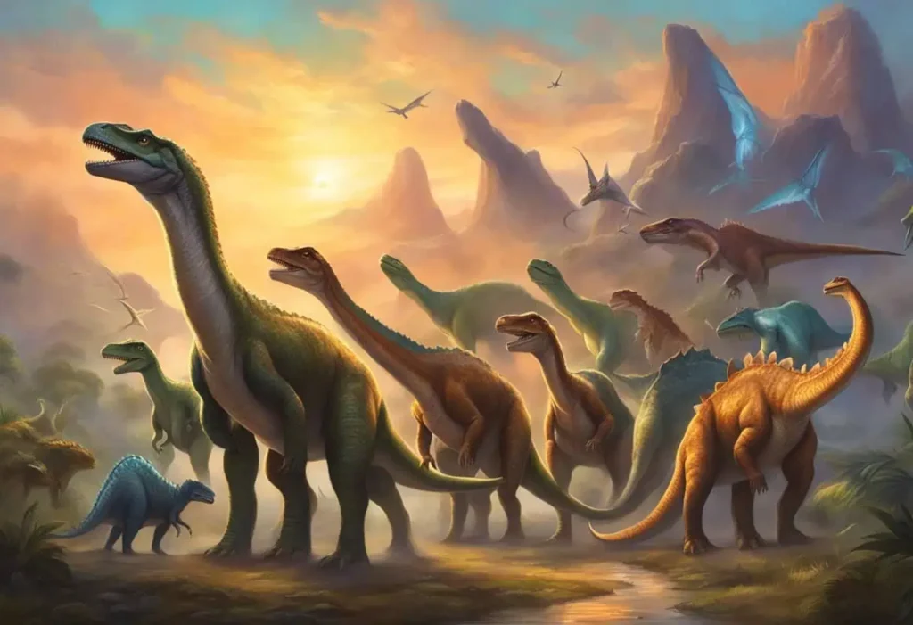 List of top dinosaur names featuring iconic species like Brachiosaurus Triceratops and T rex

