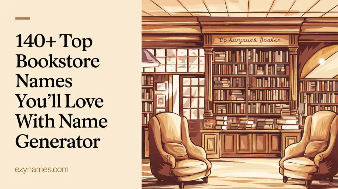 140+ Top Bookstore Names You’ll Love With Name Generator