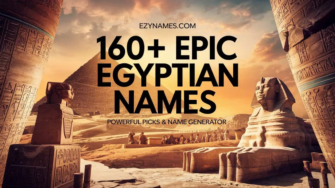 160+ Epic Egyptian Names: Powerful Picks & Name Generator