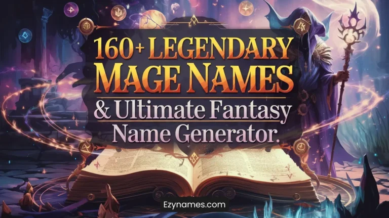 160+ Legendary Mage Names & Ultimate Fantasy Name Generator