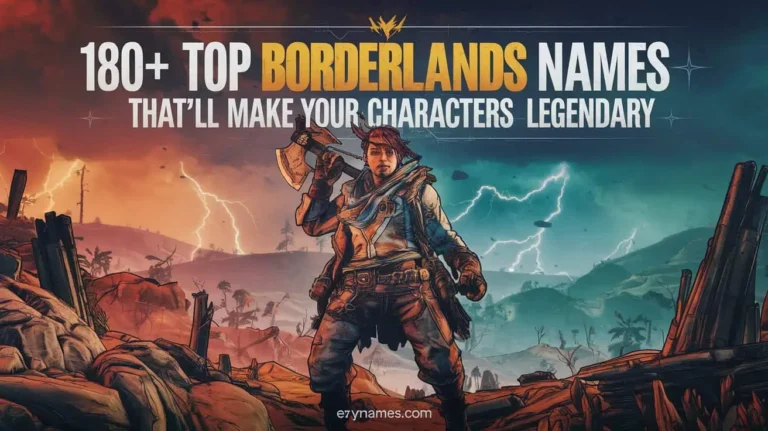 180+ Top Borderlands Names That’ll Make Your Characters Legendary