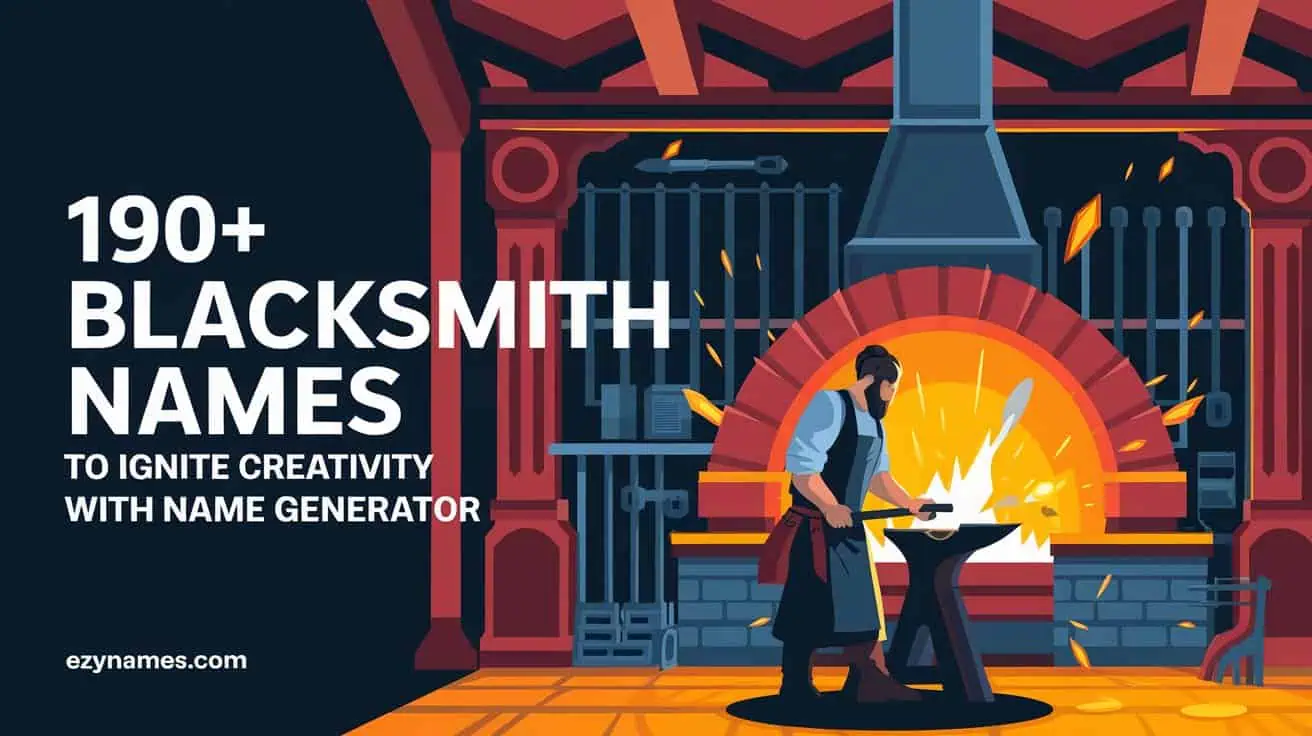 190+ Blacksmith Names to Ignite Creativity With Name Generator