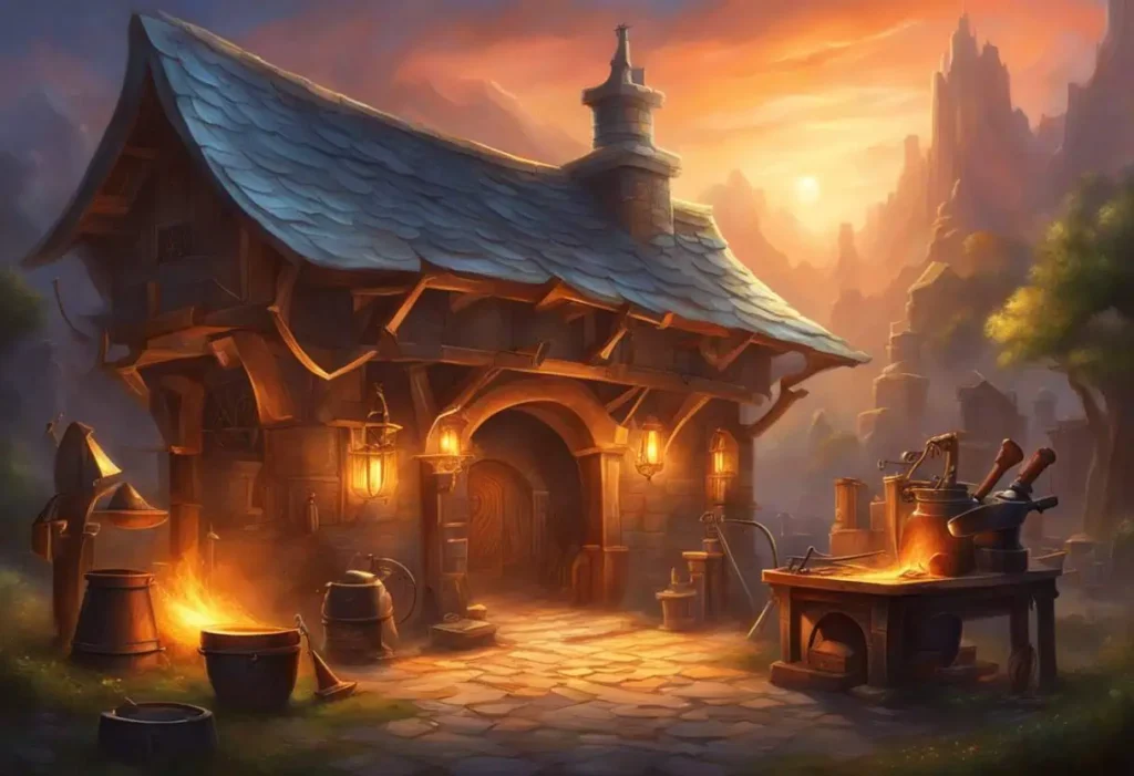 A list of strong and creative blacksmith names that reflect the power, fire, and skill of the craft, much like heroic orc names representing resilience.

