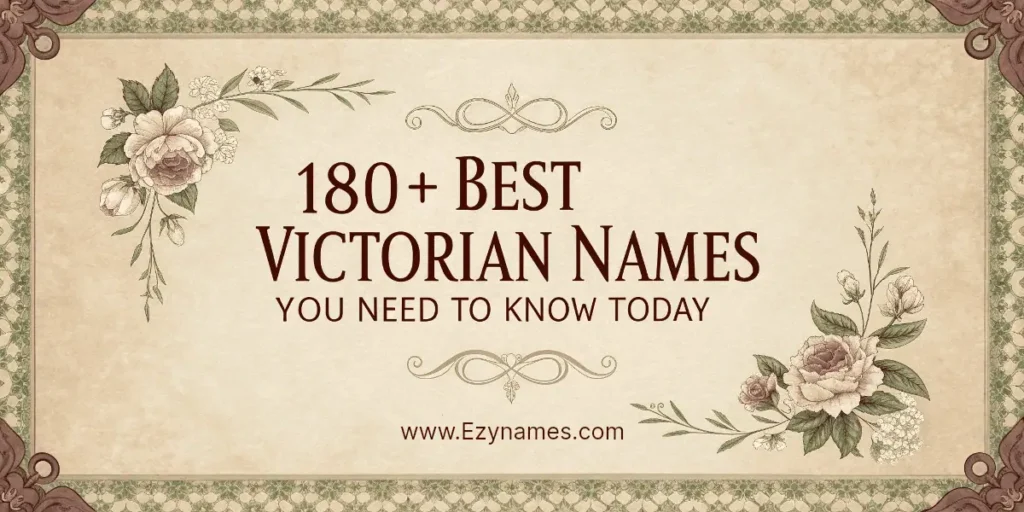 180+ Best Victorian Names You Need to Know Today