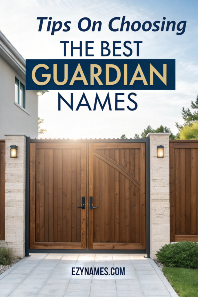 tips on choosing the best guardian names