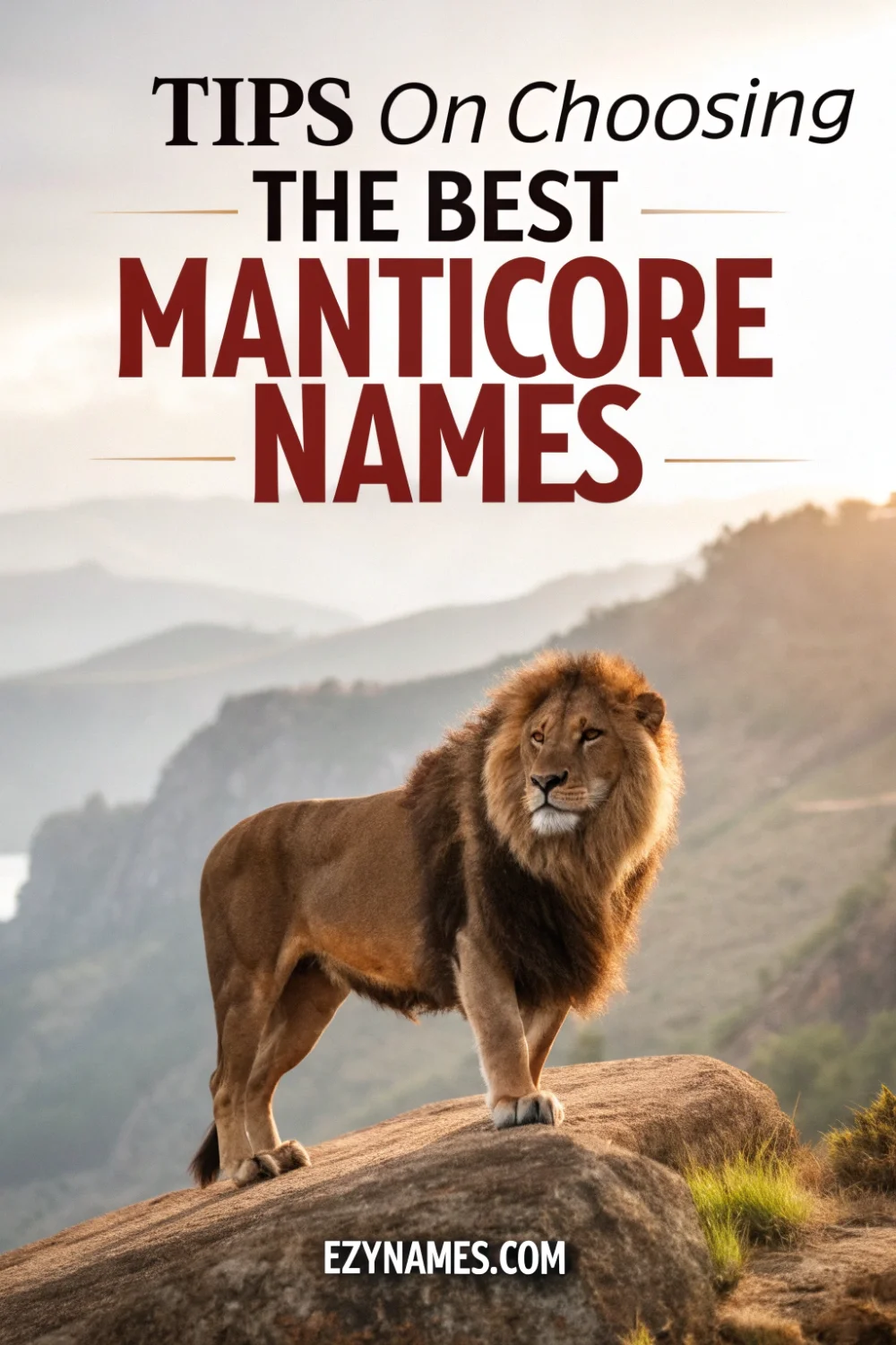 tips on choosing the best manticore names