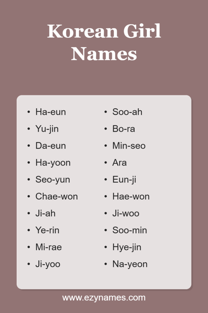 korean girl names pin 1