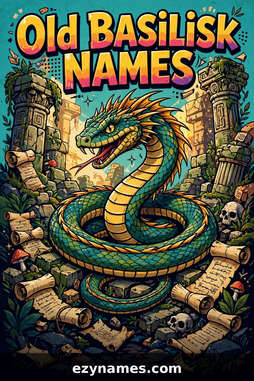 Old Basilisk Names - name ideas with meanings | ezynames.com