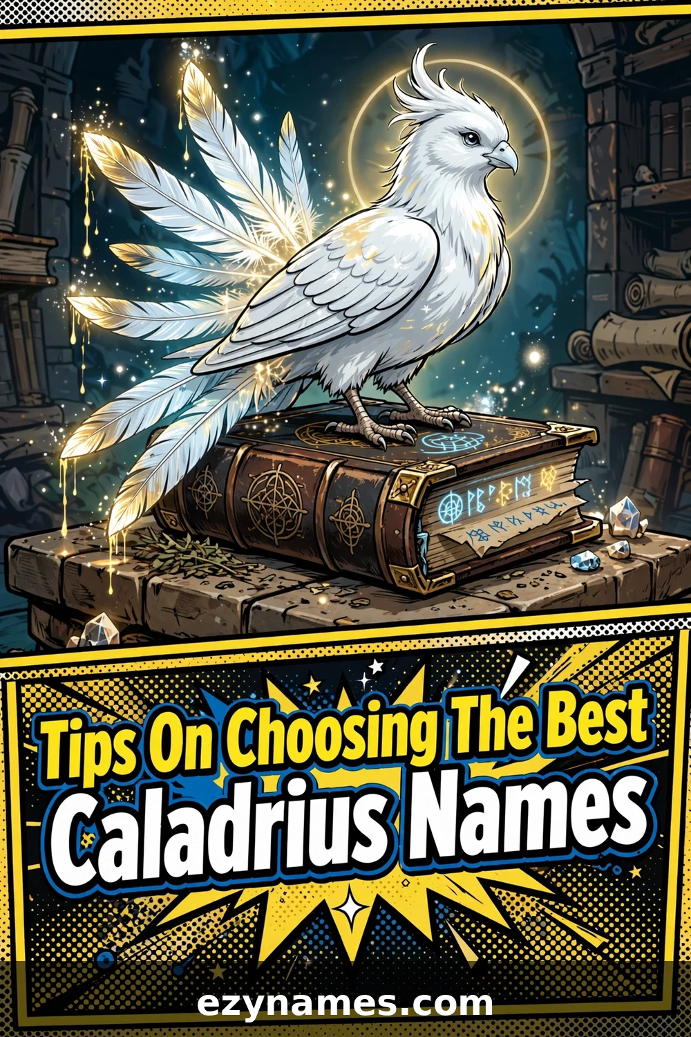 Tips On Choosing The Best Caladrius Names - name ideas with meanings | ezynames.com