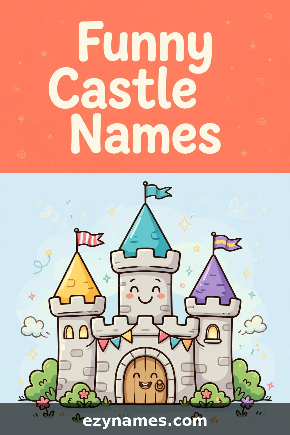 Illustration for Funny Castle Names - castle names inspiration