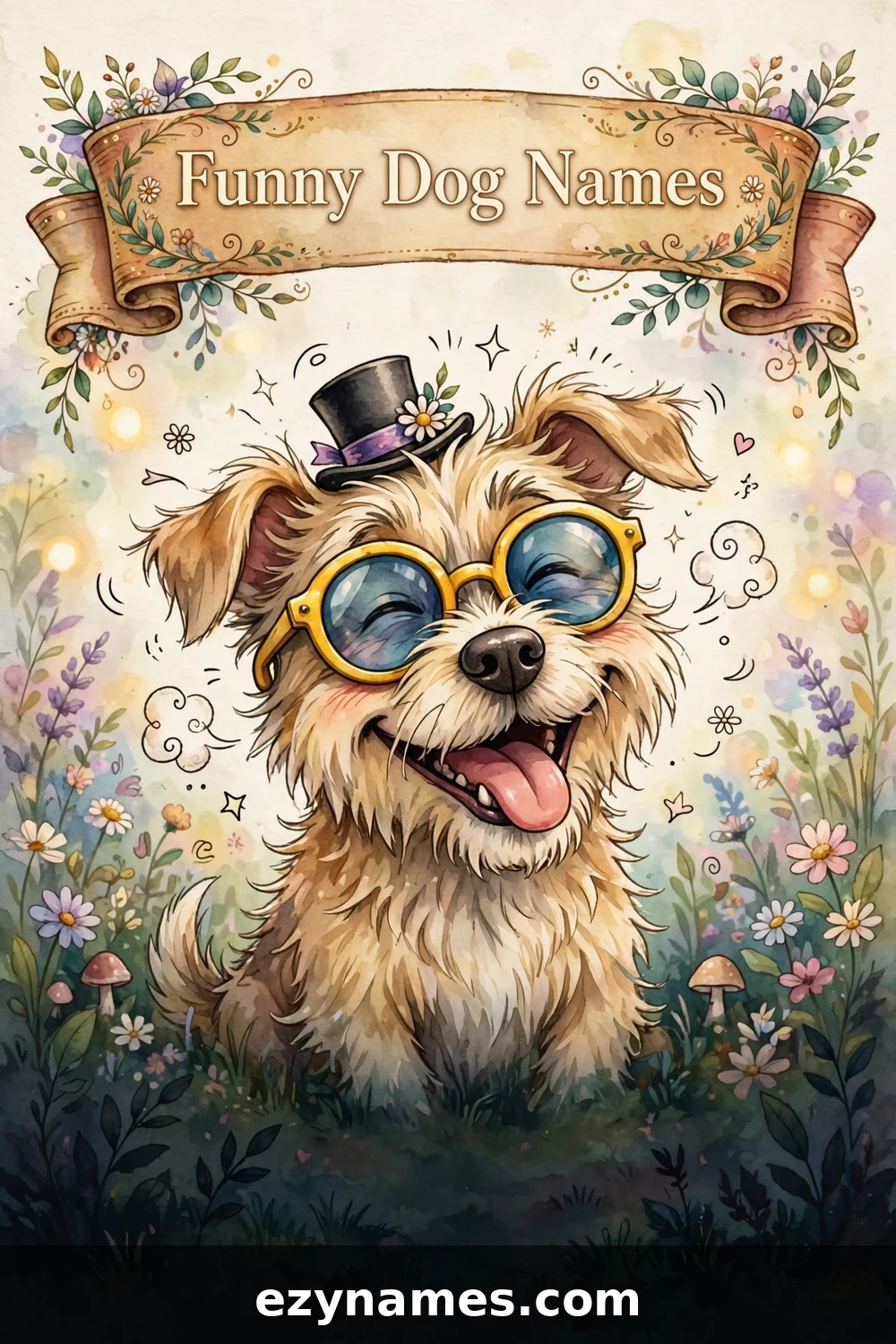 Funny Dog Names - name ideas with meanings | ezynames.com