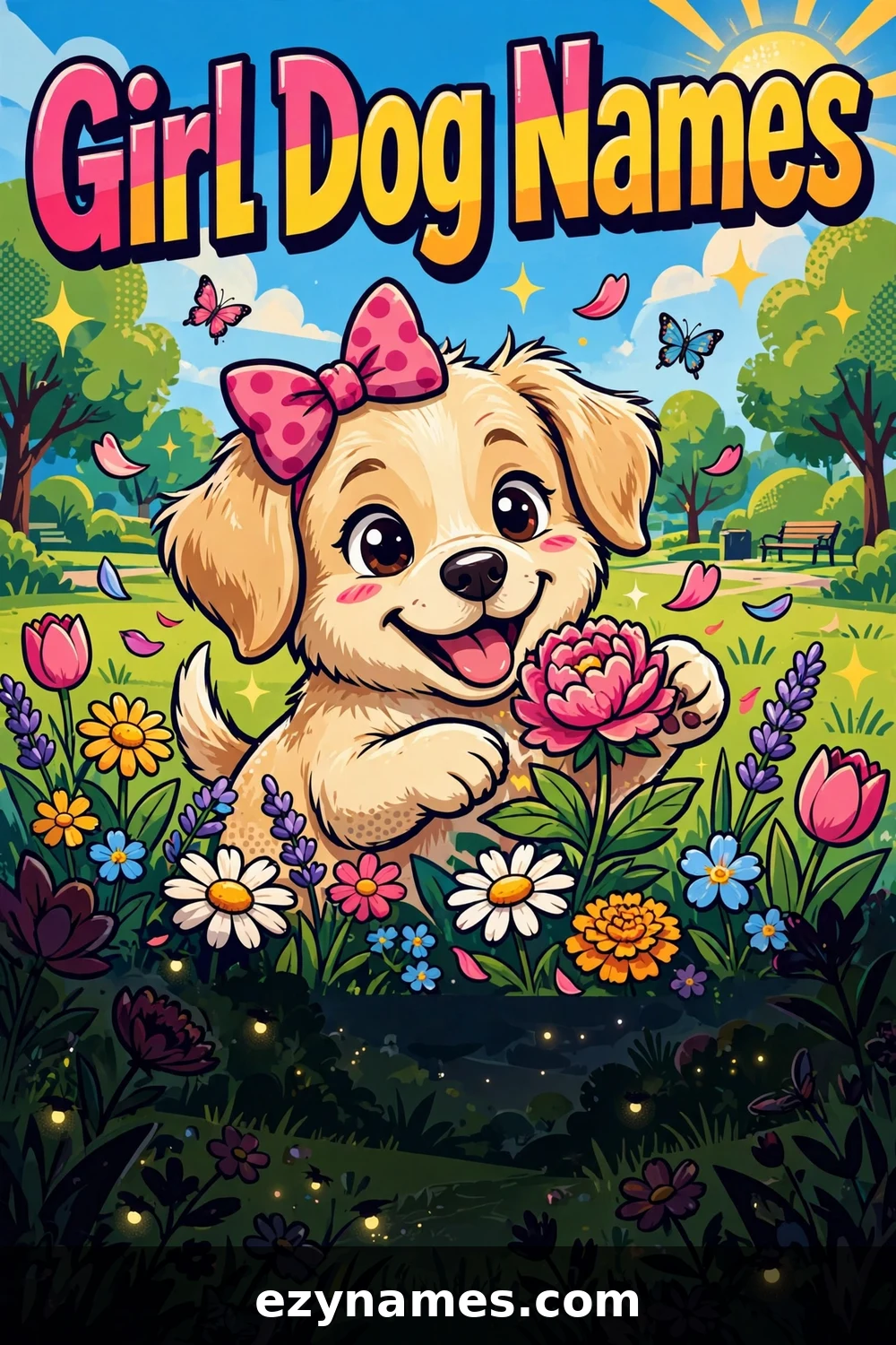 Girl Dog Names - name ideas with meanings | ezynames.com