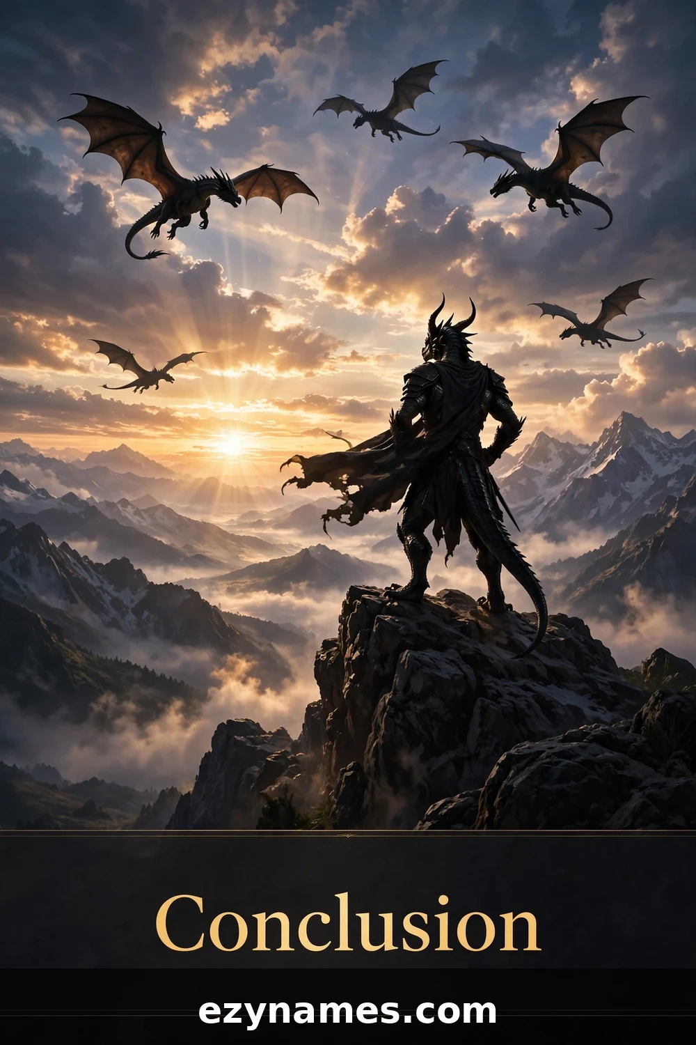 Illustration for Conclusion - dragonborn names inspiration