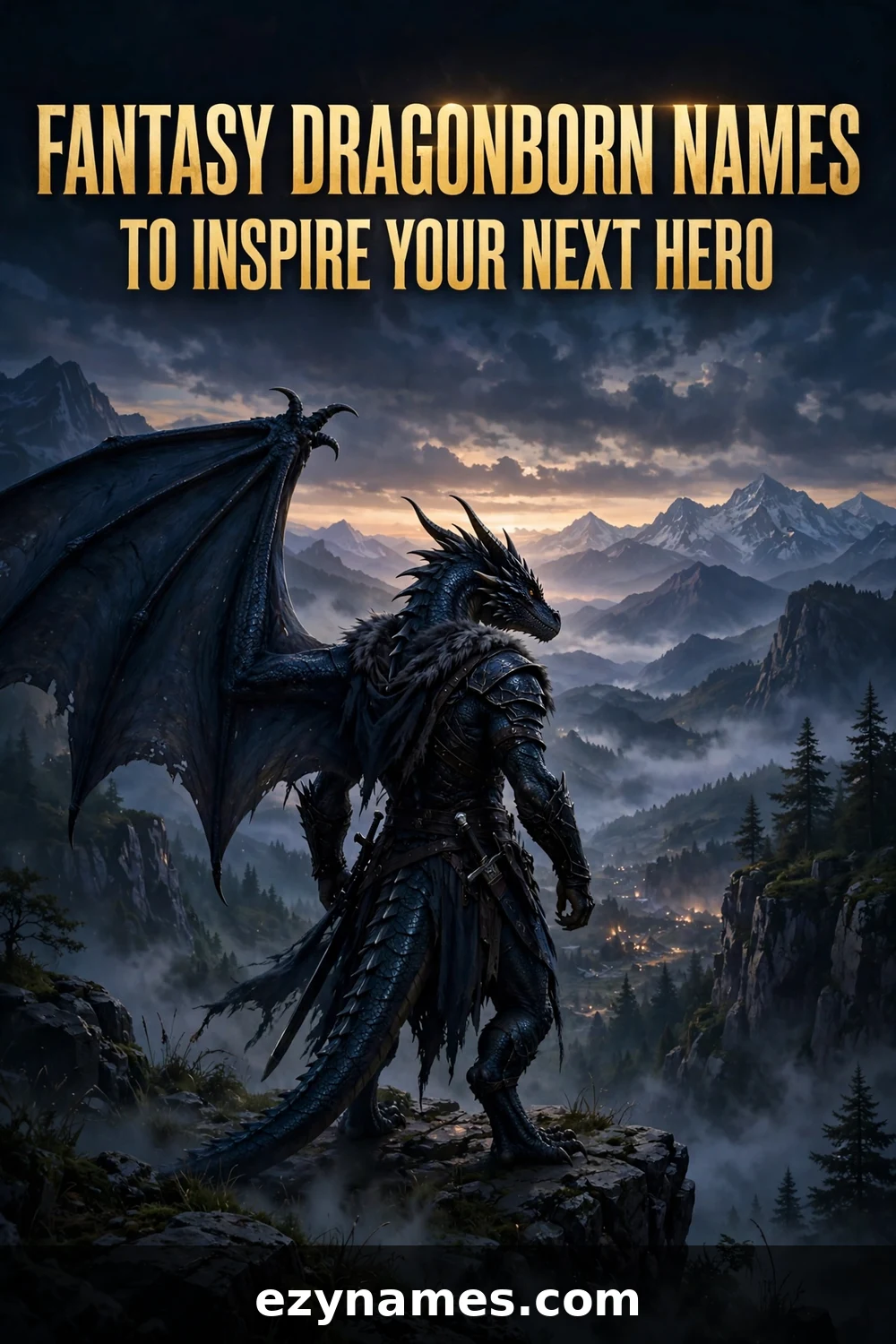 Illustration for Fantasy Dragonborn Names to Inspire Your Next Hero - dragonborn names inspiration