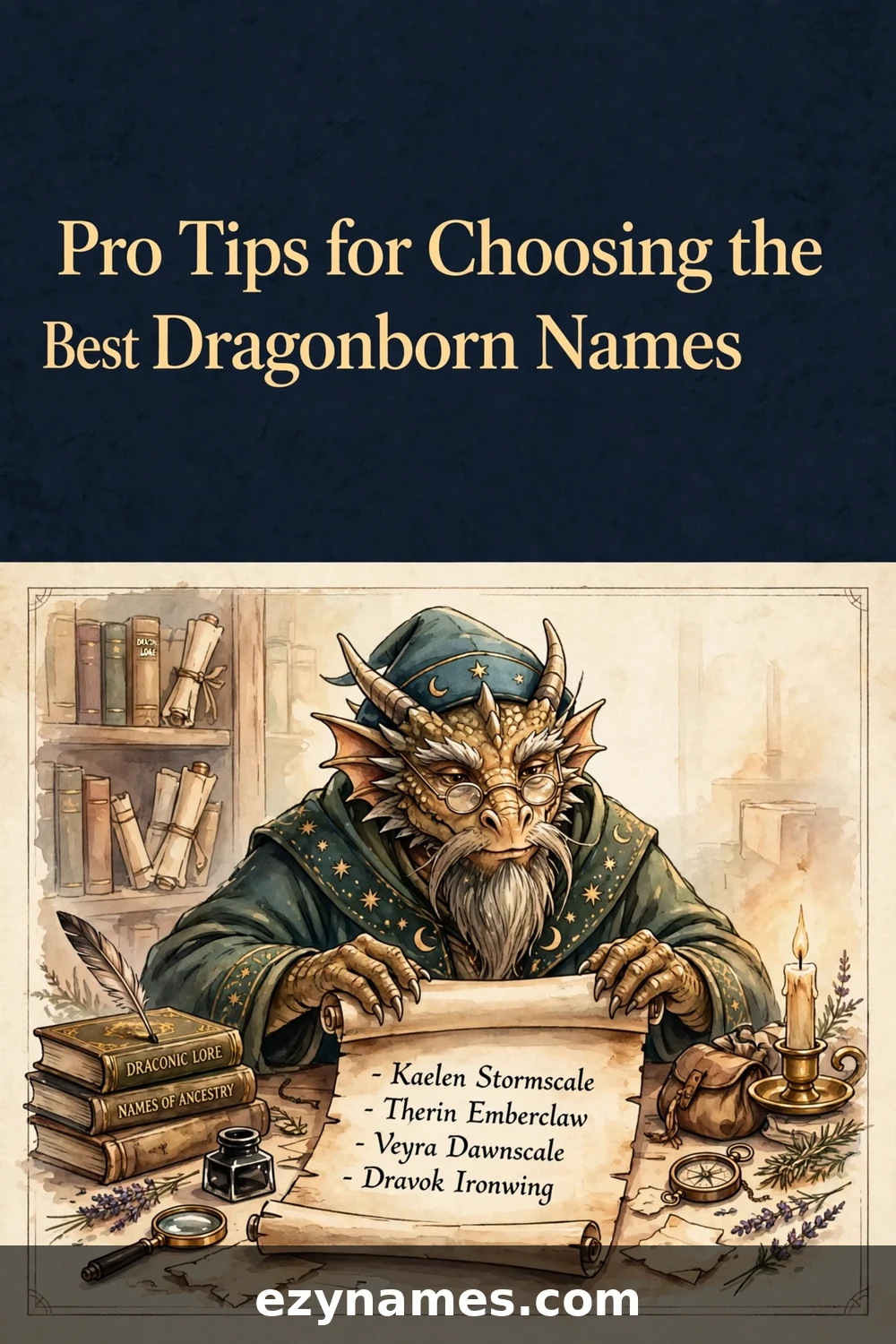 Illustration for Pro Tips for Choosing the Best Dragonborn Names - dragonborn names inspiration
