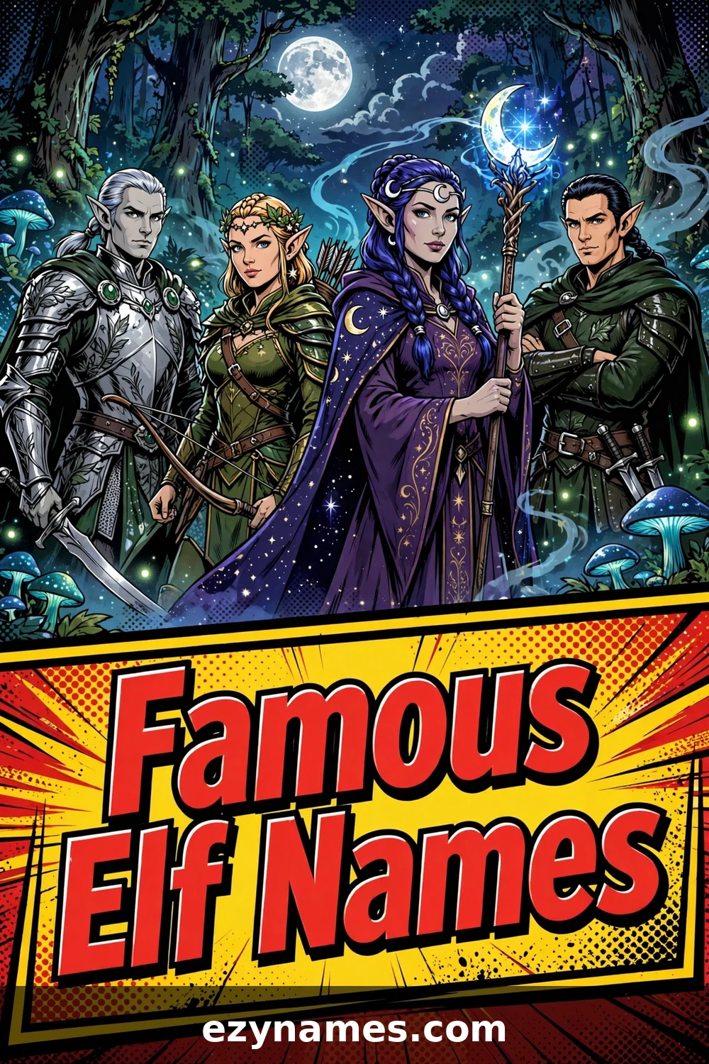 Famous Elf Names - name ideas with meanings | ezynames.com