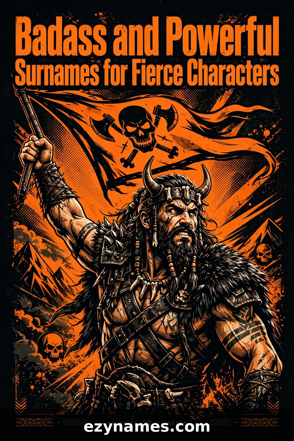 Illustration for Badass and Powerful Surnames for Fierce Characters