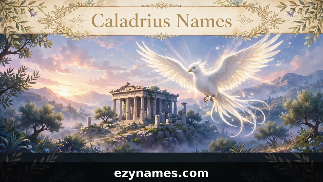 Caladrius Names - featured image | ezynames.com
